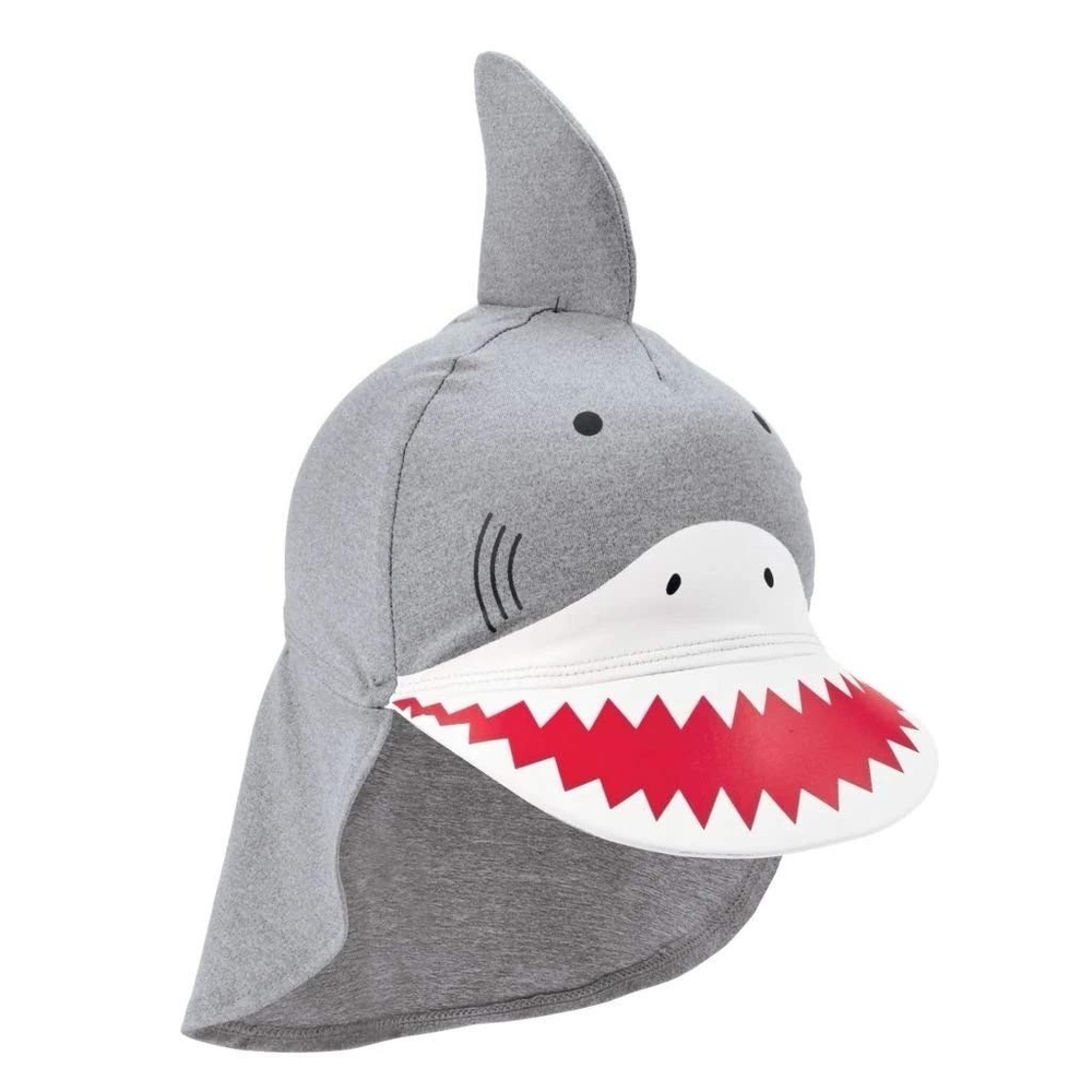 Swim Sun Hat Shark Fin Rash Guard Swim Hat Toddler 2T-5T